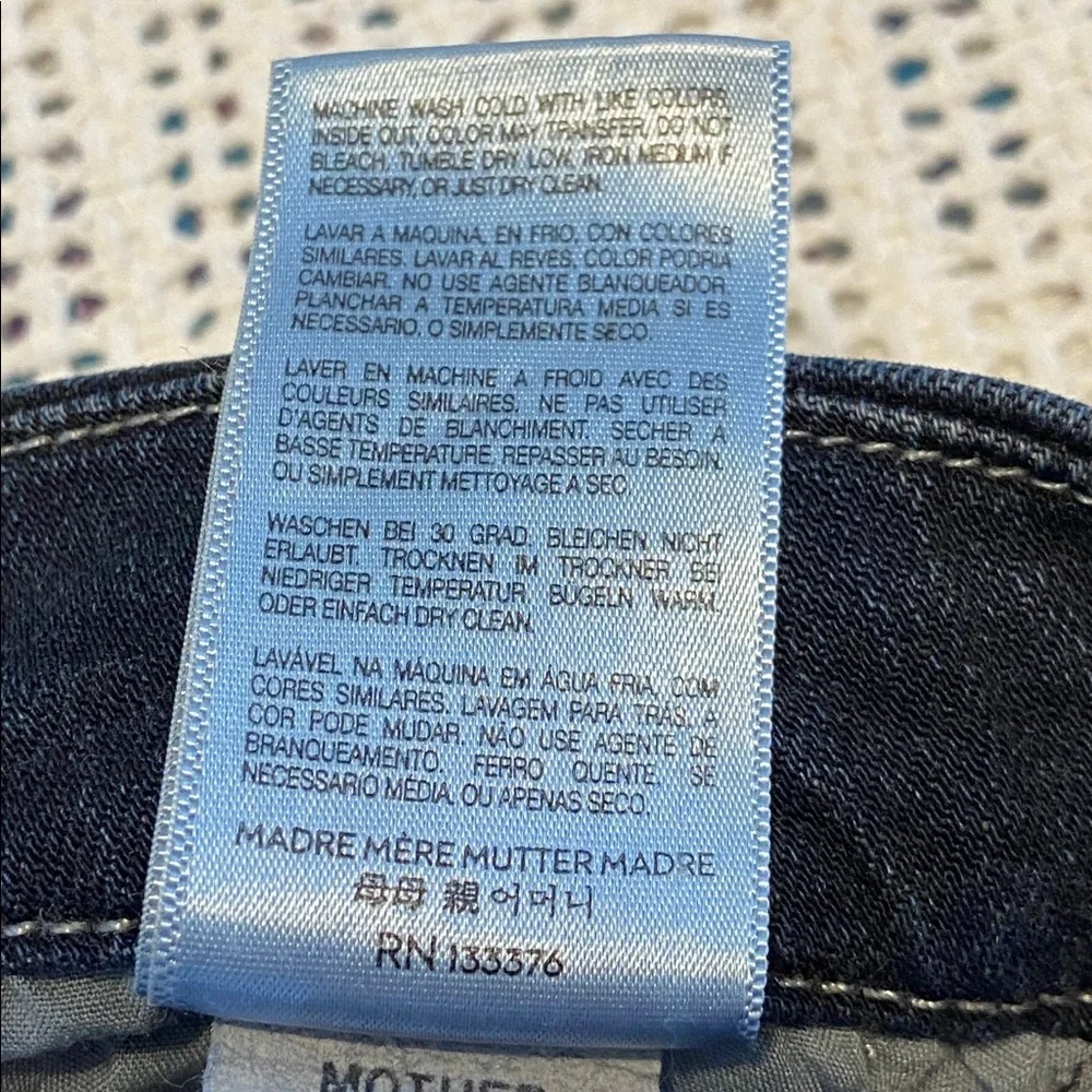 MOTHER ‘The Looker’ Ankle Coffee Tea or Me Wash Size 26 x 28” Designer - Picture 9 of 14